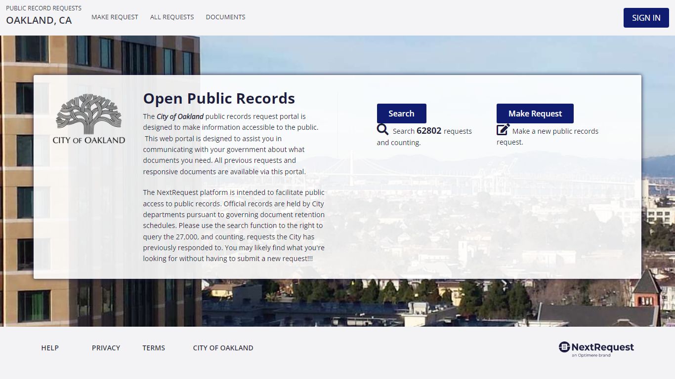 Open Public RecordsNextRequest - Modern FOIA & Public ...